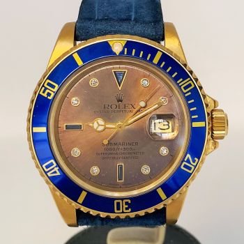 Rolex submariner yellow gold ref. 16808 sultan dial