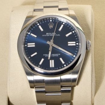 rolex oyster perpetual 41 mm  124300 acciaio